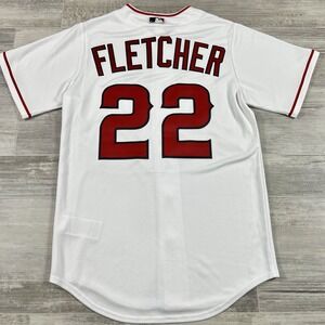 Nike Men's XLarge Los Angeles Angels #22 David Fletcher‎ White Home Team Jersey